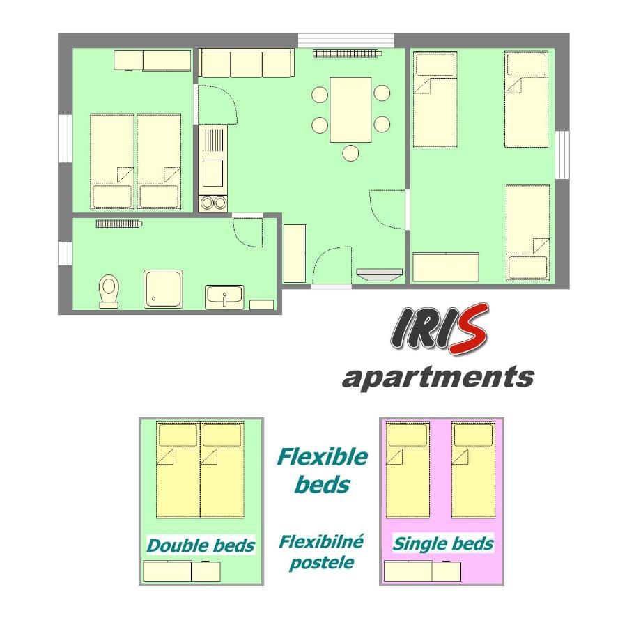 Apartments Iris Липтовски-Микулаш Экстерьер фото