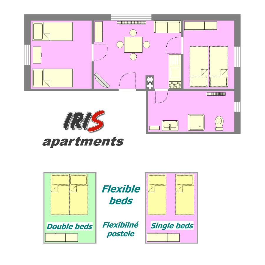 Apartments Iris Липтовски-Микулаш Экстерьер фото